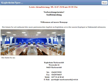 Tablet Screenshot of keglerheim-markranstaedt.de